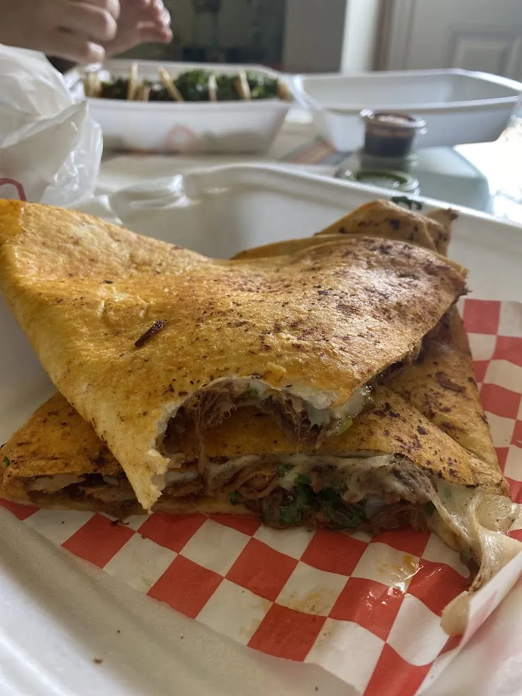Birria Quesadilla on Flour Tortilla